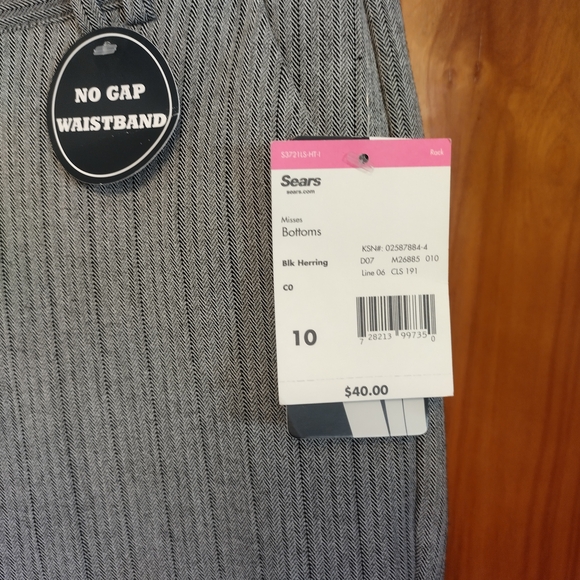 Laura Scott Woman Gray Pinstripe Dress Pants - Picture 4 of 5